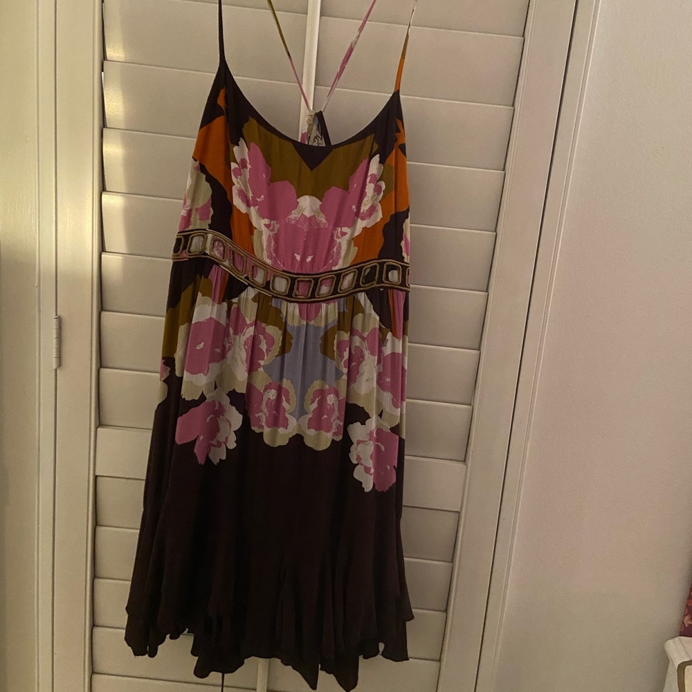 Colorful mini dress.